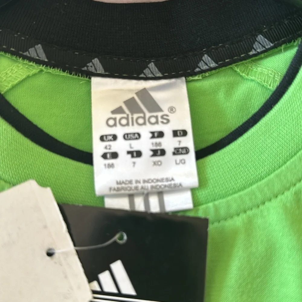 NWT Adidas Green Short Sleeve Athletic T-Shirt Men's L